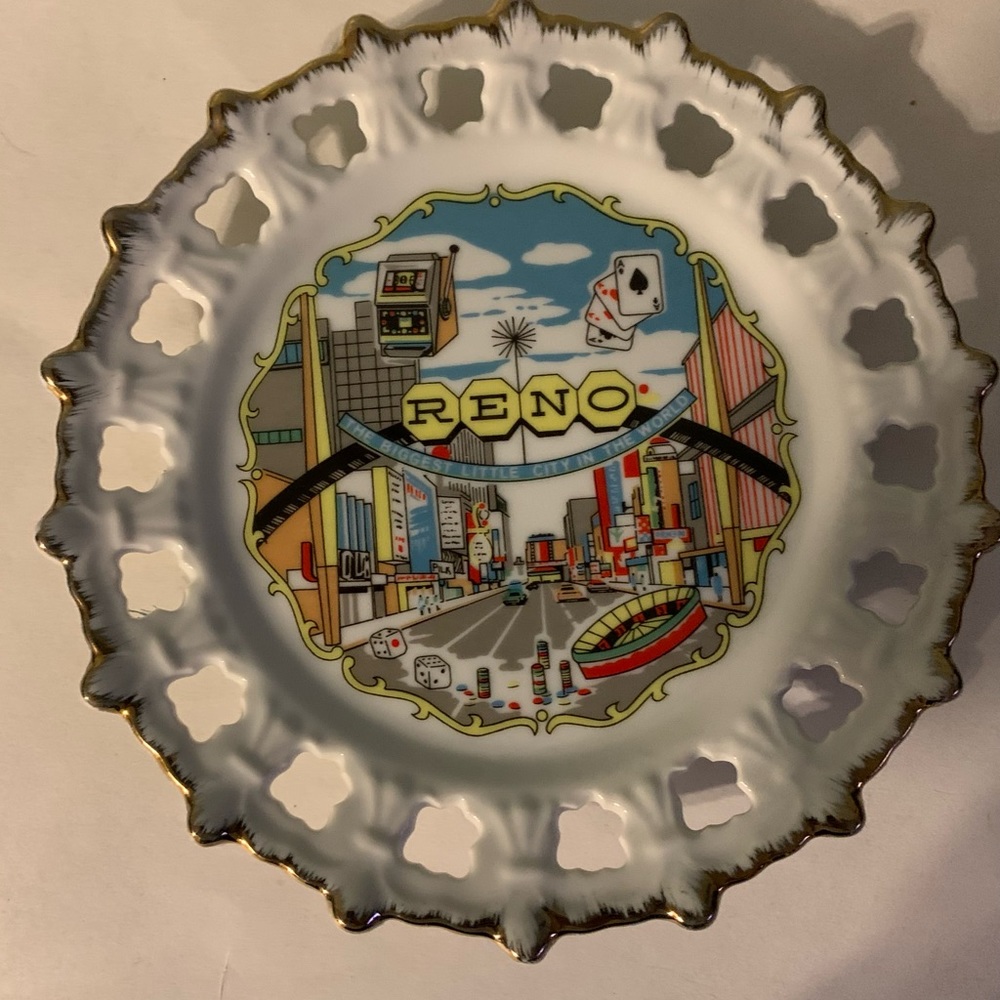 Reno Nevada 7.5” Decorative Collectible Plate Gamble